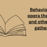 Behavior at the opera the theater and other public gatherings